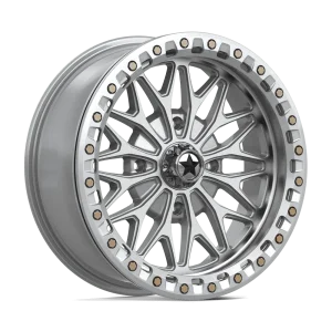 MSA Offroad Wheels – MA53 BOLO UTV BEADLOCK – Silver – 18″x7″ 10mm – Summer Wheels – MA053SD18704810